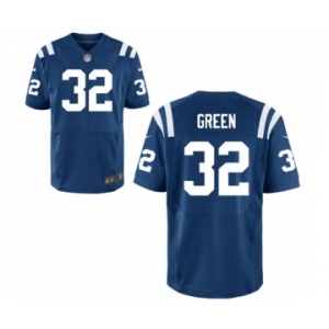Men's Nike Indianapolis Colts #32 T.J. Green Elite Royal Blue Team Color NFL Jersey