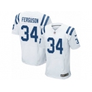 Men's Nike Indianapolis Colts #34 Josh Ferguson Elite White NFL Jersey