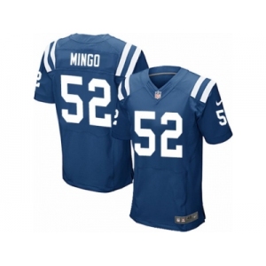 Men's Nike Indianapolis Colts #52 Barkevious Mingo Elite Royal Blue Team Color NFL Jersey