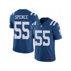 Men's Nike Indianapolis Colts #55 Sean Spence Elite Royal Blue Rush NFL Jersey