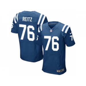 Men's Nike Indianapolis Colts #76 Joe Reitz Elite Royal Blue Team Color NFL Jersey