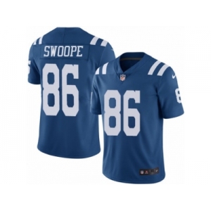 Men's Nike Indianapolis Colts #86 Erik Swoope Elite Royal Blue Rush NFL Jersey
