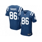 Men's Nike Indianapolis Colts #86 Erik Swoope Elite Royal Blue Team Color NFL Jersey