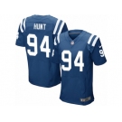 Men's Nike Indianapolis Colts #94 Margus Hunt Elite Royal Blue Team Color NFL Jersey