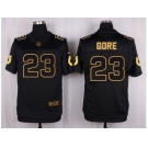 Nike Indianapolis Colts #23 Frank Gore Black Pro Line Gold Collection Jersey[Elite]