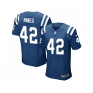 Nike Indianapolis Colts #42 Nyheim Hines Royal Blue Team Color Men Stitched NFL Elite Jersey