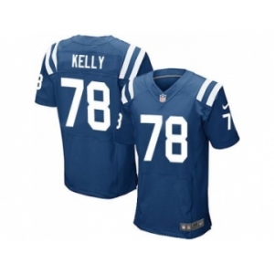 Nike Indianapolis Colts #78 Ryan Kelly Royal Blue Team Color Men's Stitched NFL Elite Jersey