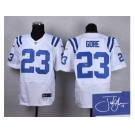 nike jerseys indianapolis colts #23 frank gore white [Elite][signature]