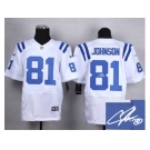 nike jerseys indianapolis colts #81 andre johnson white[Elite][signature]