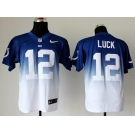 nike nfl jerseys indianapolis colts #12 luck blue-white-2[Elite drift fashion][second version]