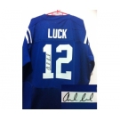 nike nfl jerseys indianapolis colts #12 luck blue[Elite signature]