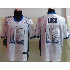 nike nfl jerseys indianapolis colts #12 luck white[Elite drift fashion]