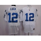 nike nfl jerseys indianapolis colts #12 luck white[elite]