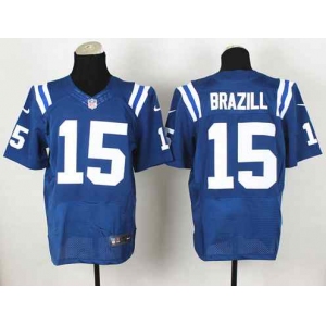 nike nfl jerseys indianapolis colts #15 brazill blue[Elite]