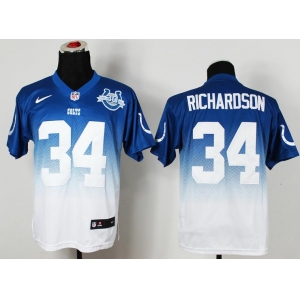 nike nfl jerseys indianapolis colts #34 richardson blue-white[Elite drift fashion][second version][30th anniversary]