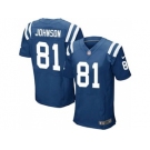 nike nfl jerseys indianapolis colts #81 johnson blue[Elite][johnson]