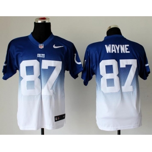 nike nfl jerseys indianapolis colts #87 wayne blue-white[Elite drift fashion][second version]