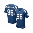 nike nfl jerseys indianapolis colts #96 henry anderson blue[Elite]