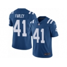 Men Nike Indianapolis Colts #41 Matthias Farley Royal Blue Team Color Vapor Untouchable Limited Player NFL Jersey