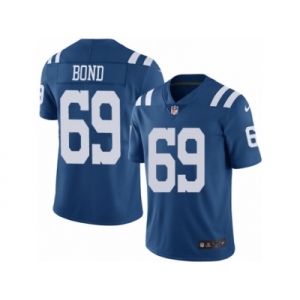 Men Nike Indianapolis Colts #69 Deyshawn Bond Limited Royal Blue Rush Vapor Untouchable NFL Jersey