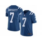 Men Nike Indianapolis Colts #7 Jacoby Brissett Limited Royal Blue Rush Vapor Untouchable NFL Jersey