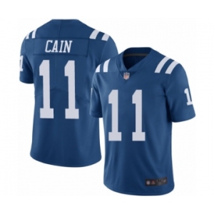 Men's Indianapolis Colts #11 Deon Cain Limited Royal Blue Rush Vapor Untouchable Football Jersey