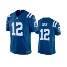 Men's Indianapolis Colts #12 Andrew Luck Blue 2023 F.U.S.E Vapor Untouchable Stitched Football Jersey