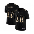 Men's Indianapolis Colts #12 Andrew Luck Limited Black Statue of Liberty Football Jersey