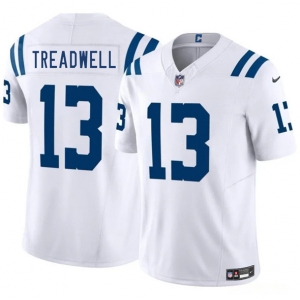 Men's Indianapolis Colts #13 Laquon Treadwell White 2025 F.U.S.E. Vapor Limited Football Stitched Jersey