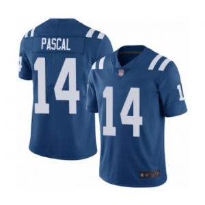 Men's Indianapolis Colts #14 Zach Pascal Royal Blue Team Color Vapor Untouchable Limited Player Football Jersey