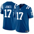 Men's Indianapolis Colts #17 Daniel Jones Blue 2025 F.U.S.E. Vapor Limited Football Stitched Jersey