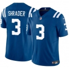 Men's Indianapolis Colts #3 Spencer Shrader Blue 2025 F.U.S.E. Vapor Limited Football Stitched Jersey