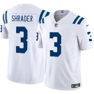 Men's Indianapolis Colts #3 Spencer Shrader White 2025 F.U.S.E. Vapor Limited Football Stitched Jersey
