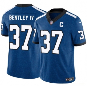 Men's Indianapolis Colts #37 Ulysses Bentley IV Blue 2025 F.U.S.E. Throwback Vapor Limited Football Stitched Jersey