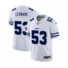 Men's Indianapolis Colts #53 Darius Leonard Limited White Team Logo Fashion Football Jersey