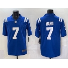 Men's Indianapolis Colts #7 Charvarius Ward Blue Vapor Limited Football Stitched Jersey