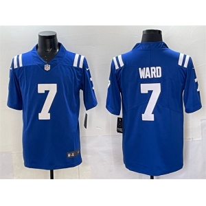 Men's Indianapolis Colts #7 Charvarius Ward Blue Vapor Limited Football Stitched Jersey