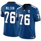 Men's Indianapolis Colts #76 Jack Wilson Blue 2025 F.U.S.E. Throwback Vapor Limited Football Stitched Jersey