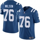 Men's Indianapolis Colts #76 Jack Wilson Blue 2025 Vapor Limited Football Stitched Jersey