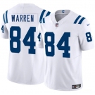 Men's Indianapolis Colts #84 Tyler Warren White 2025 Draft F.U.S.E. Vapor Limited Football Stitched Jersey