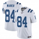 Men's Indianapolis Colts #84 Tyler Warren White Vapor Limited Football Stitched Jersey