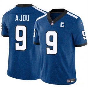 Men's Indianapolis Colts #9 Ajou Ajou Blue 2025 F.U.S.E. Throwback Vapor Limited Football Stitched Jersey