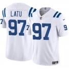 Men's Indianapolis Colts #97 Laiatu Latu White 2024 Draft F.U.S.E. Vapor Limited Football Stitched Jersey