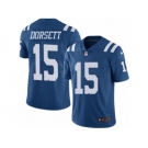 Men's Nike Indianapolis Colts #15 Phillip Dorsett Limited Royal Blue Rush NFL Jersey