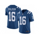 Men's Nike Indianapolis Colts #16 Scott Tolzien Limited Royal Blue Rush NFL Jersey