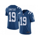 Men's Nike Indianapolis Colts #19 Johnny Unitas Limited Royal Blue Rush NFL Jersey