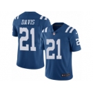Men's Nike Indianapolis Colts #21 Vontae Davis Limited Royal Blue Rush NFL Jersey