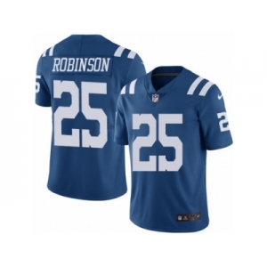 Men's Nike Indianapolis Colts #25 Patrick Robinson Limited Royal Blue Rush NFL Jersey