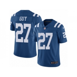 Men's Nike Indianapolis Colts #27 Winston Guy Limited Royal Blue Rush NFL Jersey