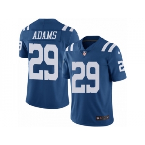 Men's Nike Indianapolis Colts #29 Mike Adams Limited Royal Blue Rush NFL Jersey